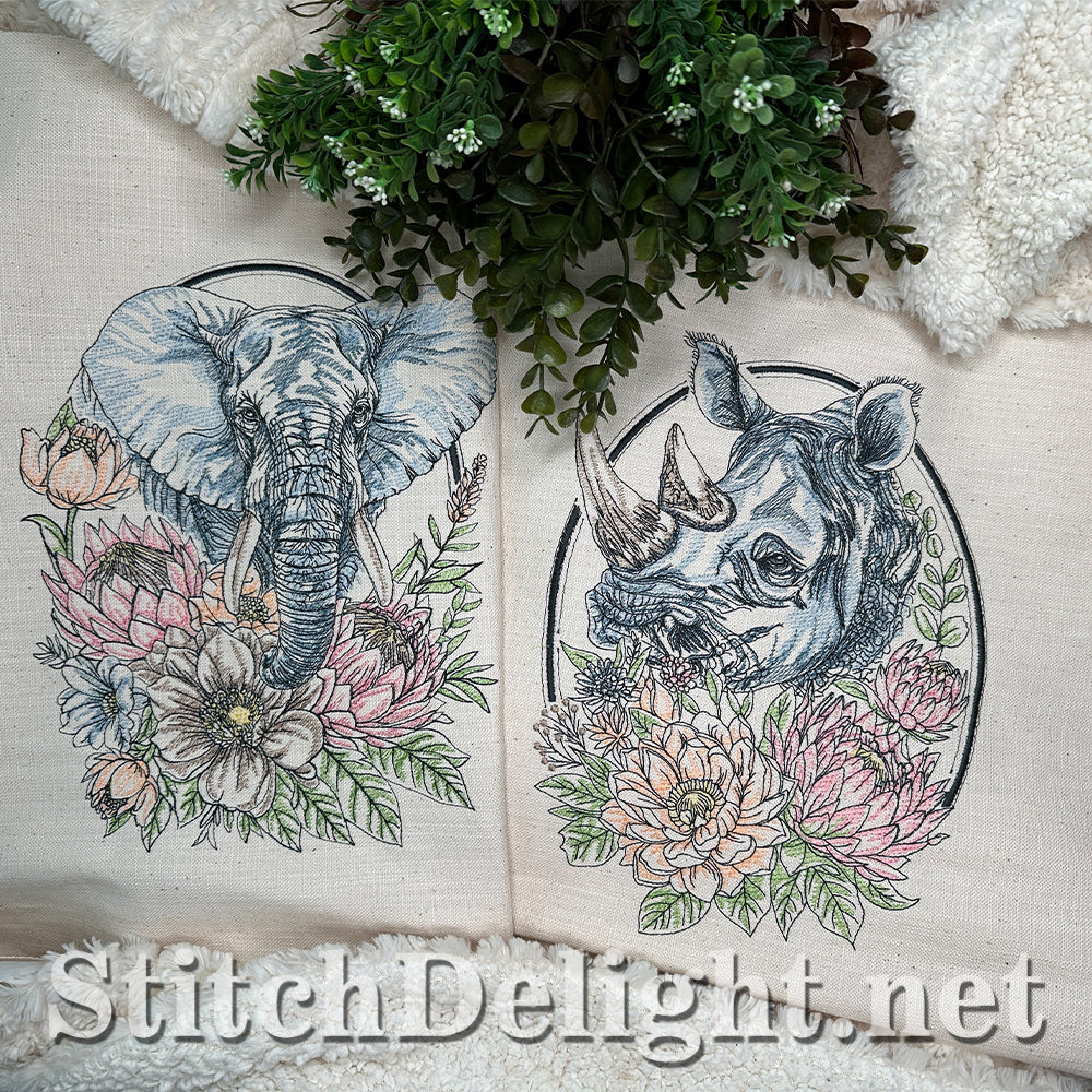 SDS4629 Floral Kingdom Rhino