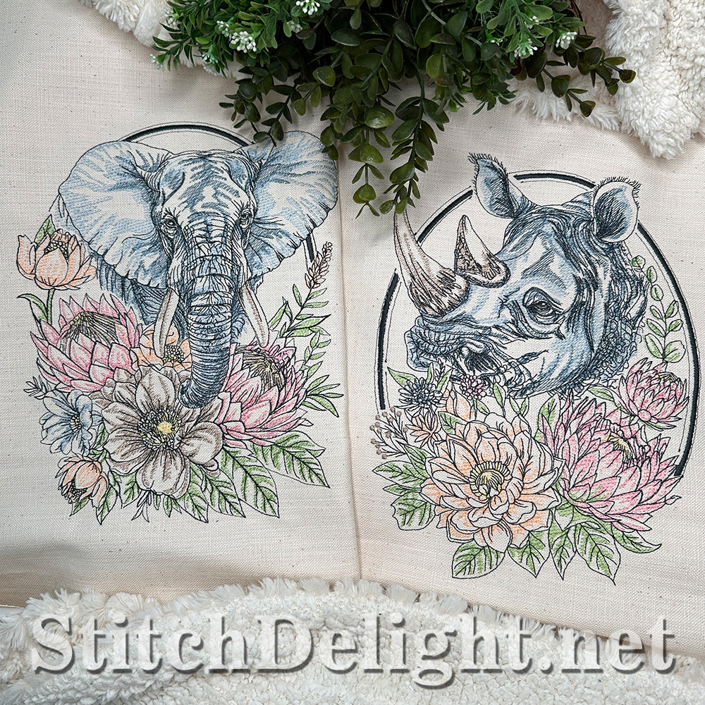 SDS4629 Floral Kingdom Rhino
