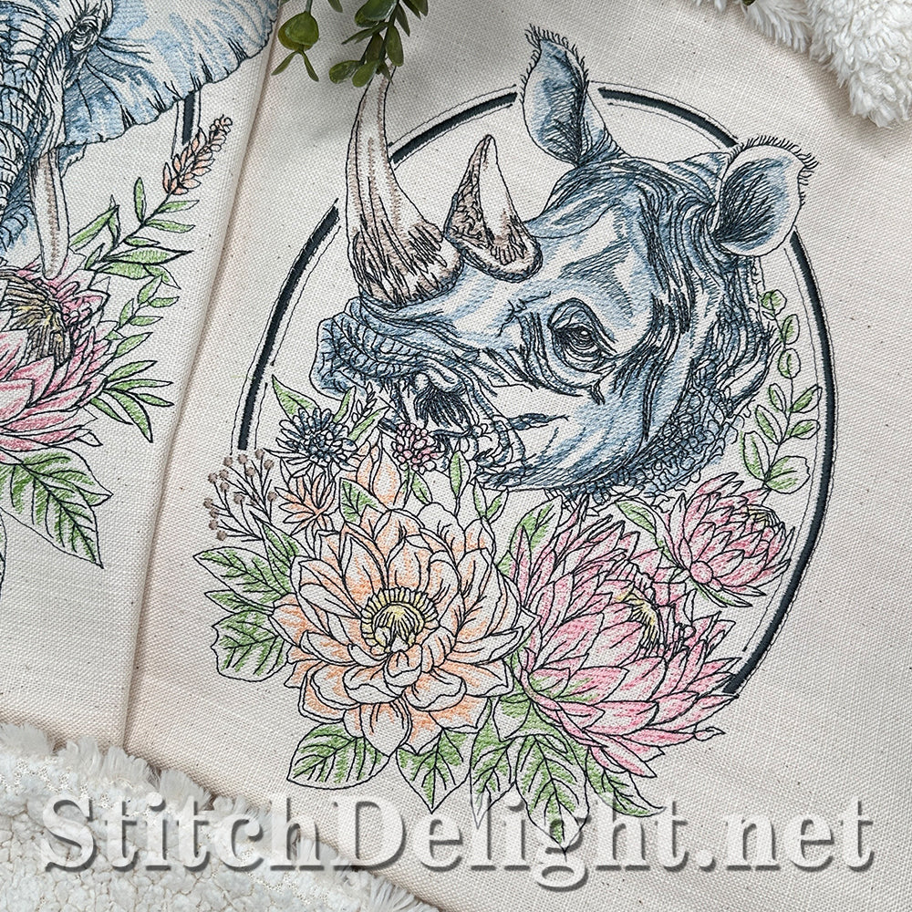 SDS4629 Floral Kingdom Rhino