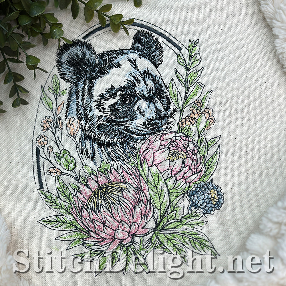 SDS4632 Floral Kingdom Panda Bear