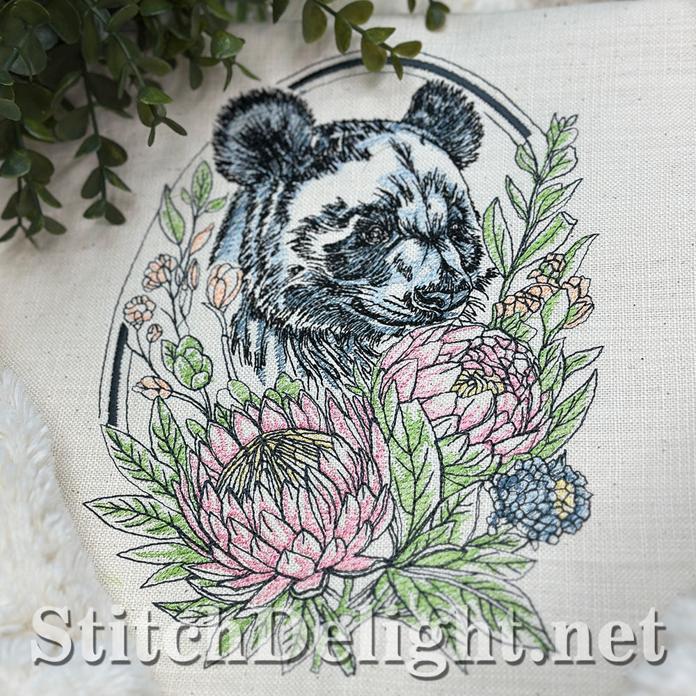 SDS4632 Floral Kingdom Panda Bear
