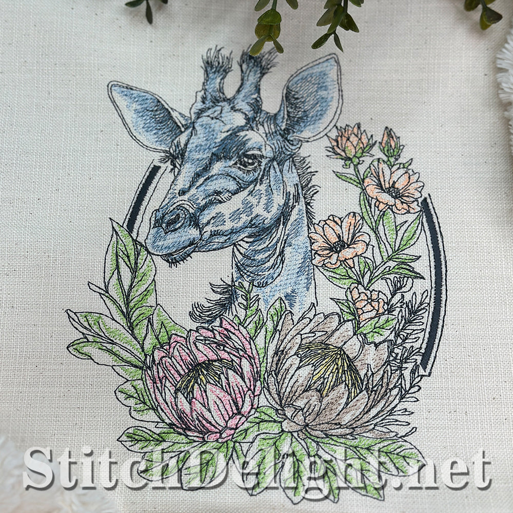 SDS4633 Floral Kingdom Giraffe