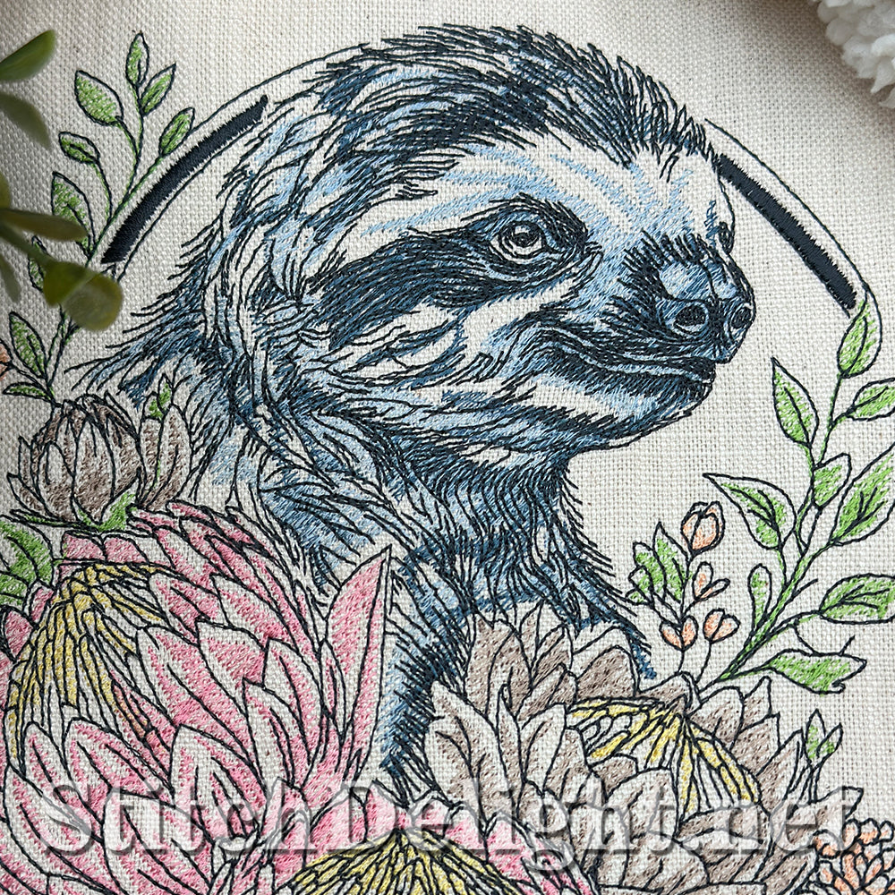 SDS4636 Floral Kingdom Sloth