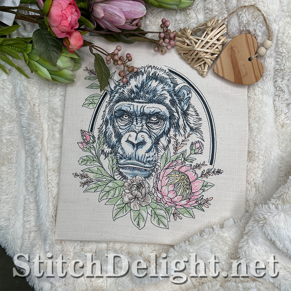 SDS4639 Floral Kingdom Gorilla