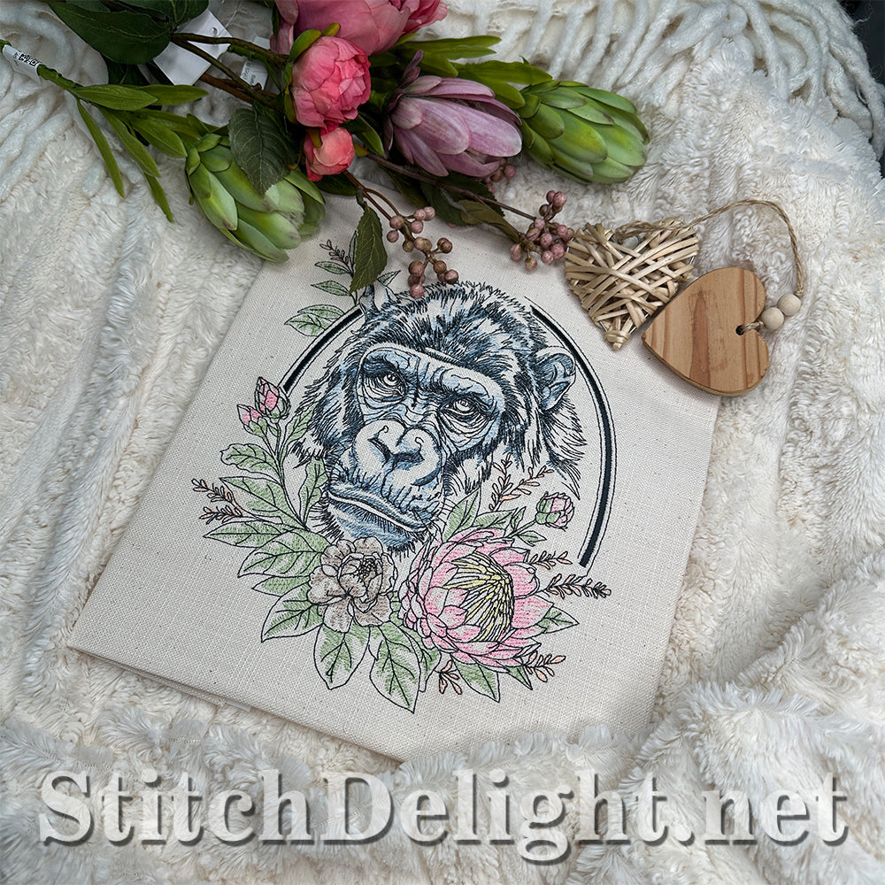 SDS4639 Floral Kingdom Gorilla