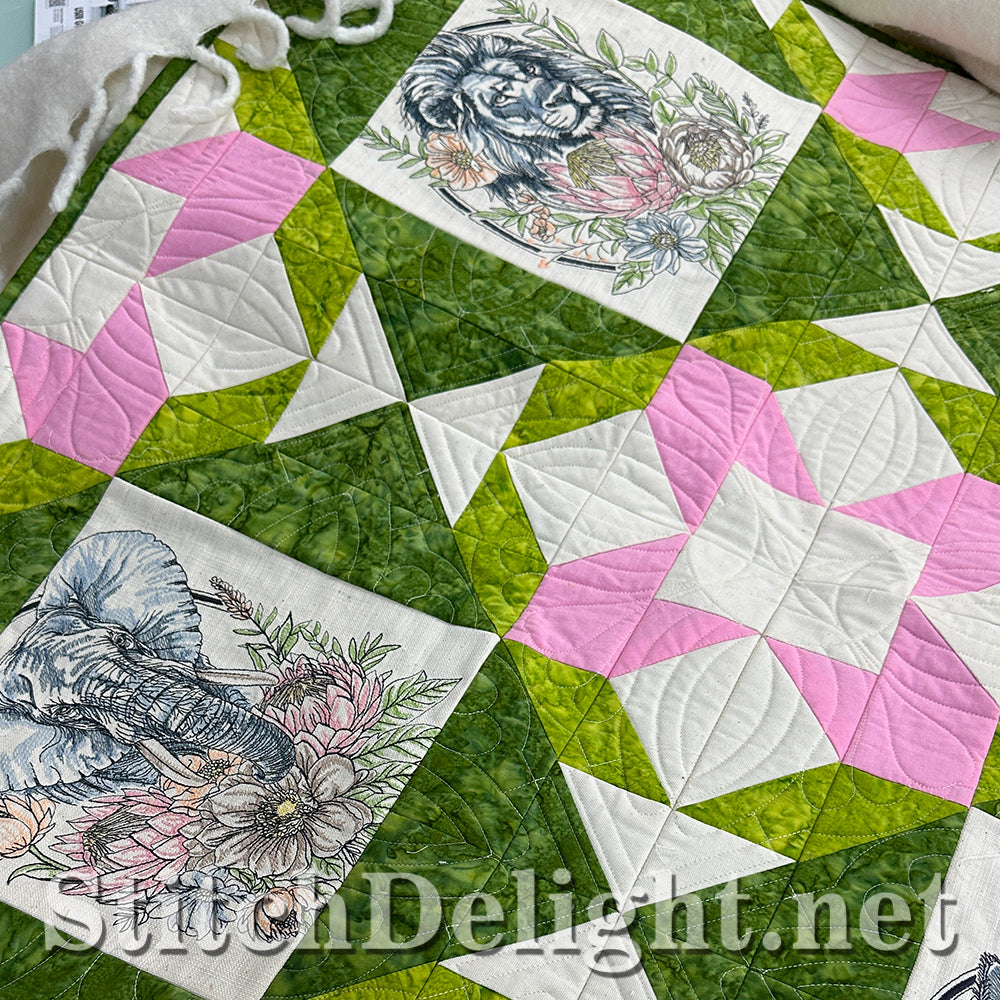 SDS4642 ITH Flower Patchwork