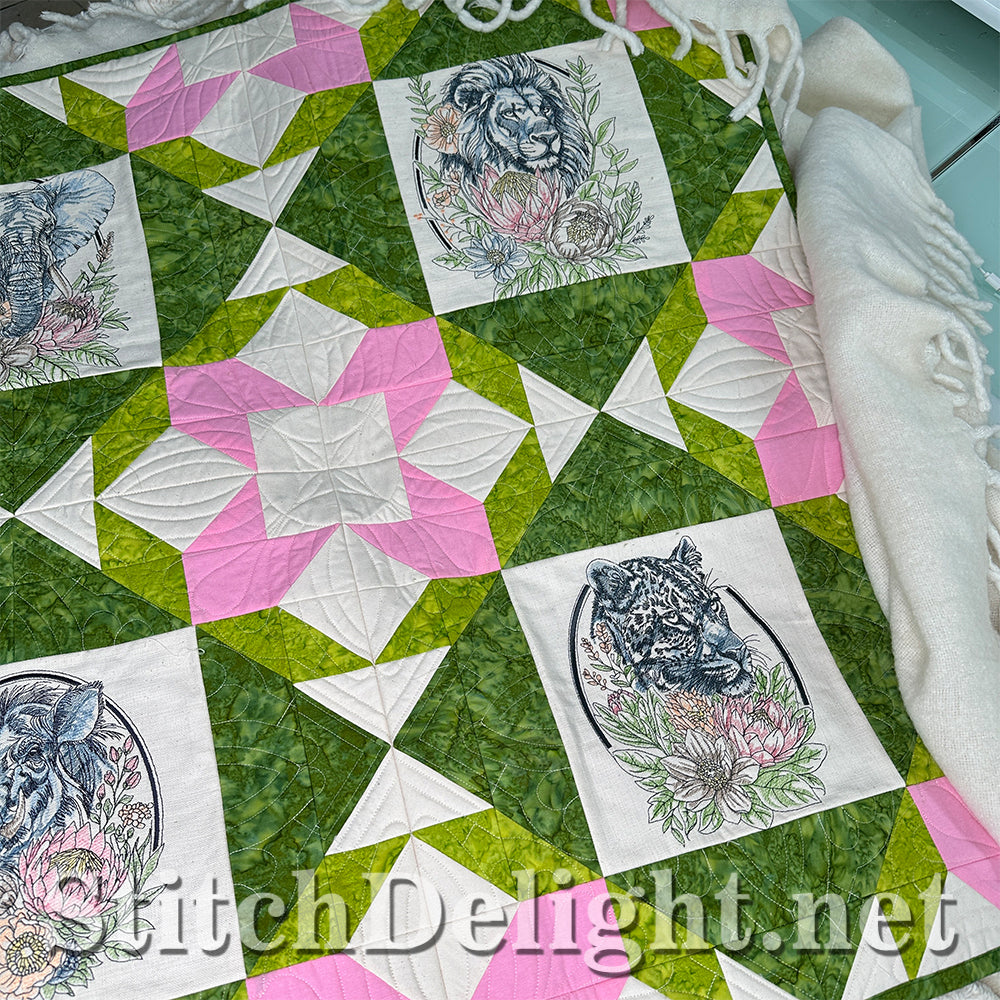 SDS4642 ITH Flower Patchwork