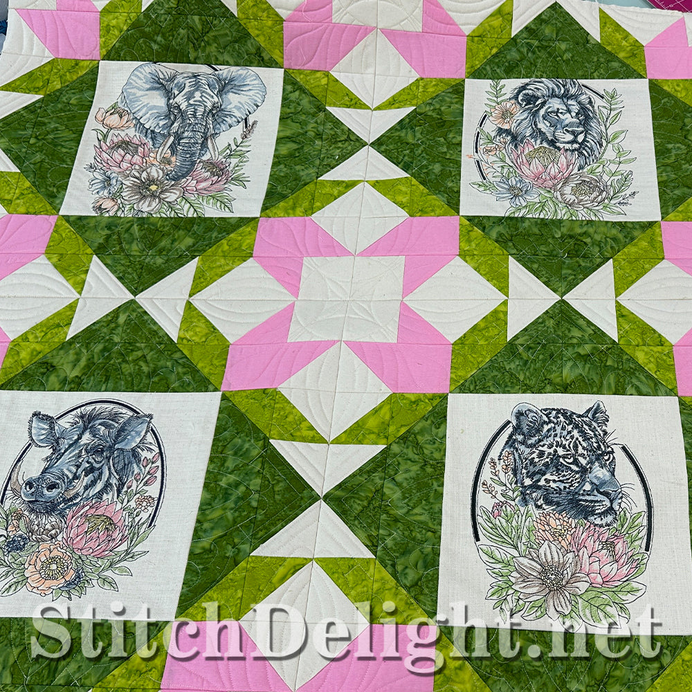 SDS4642 ITH Flower Patchwork
