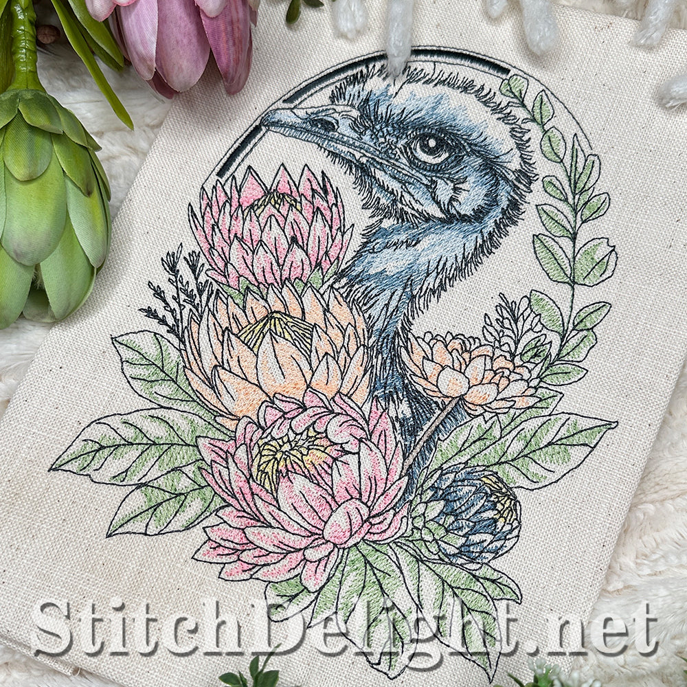 SDS4643 Floral Kingdom Ostrich