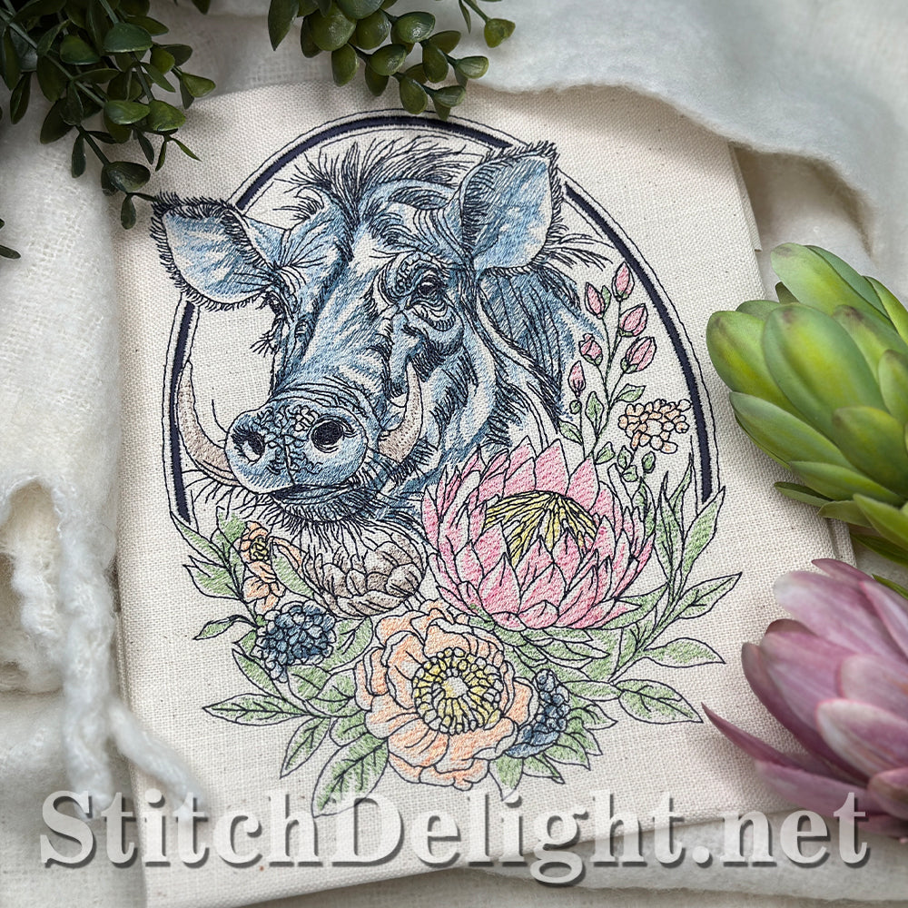 SDS4644 Floral Kingdom Warthog