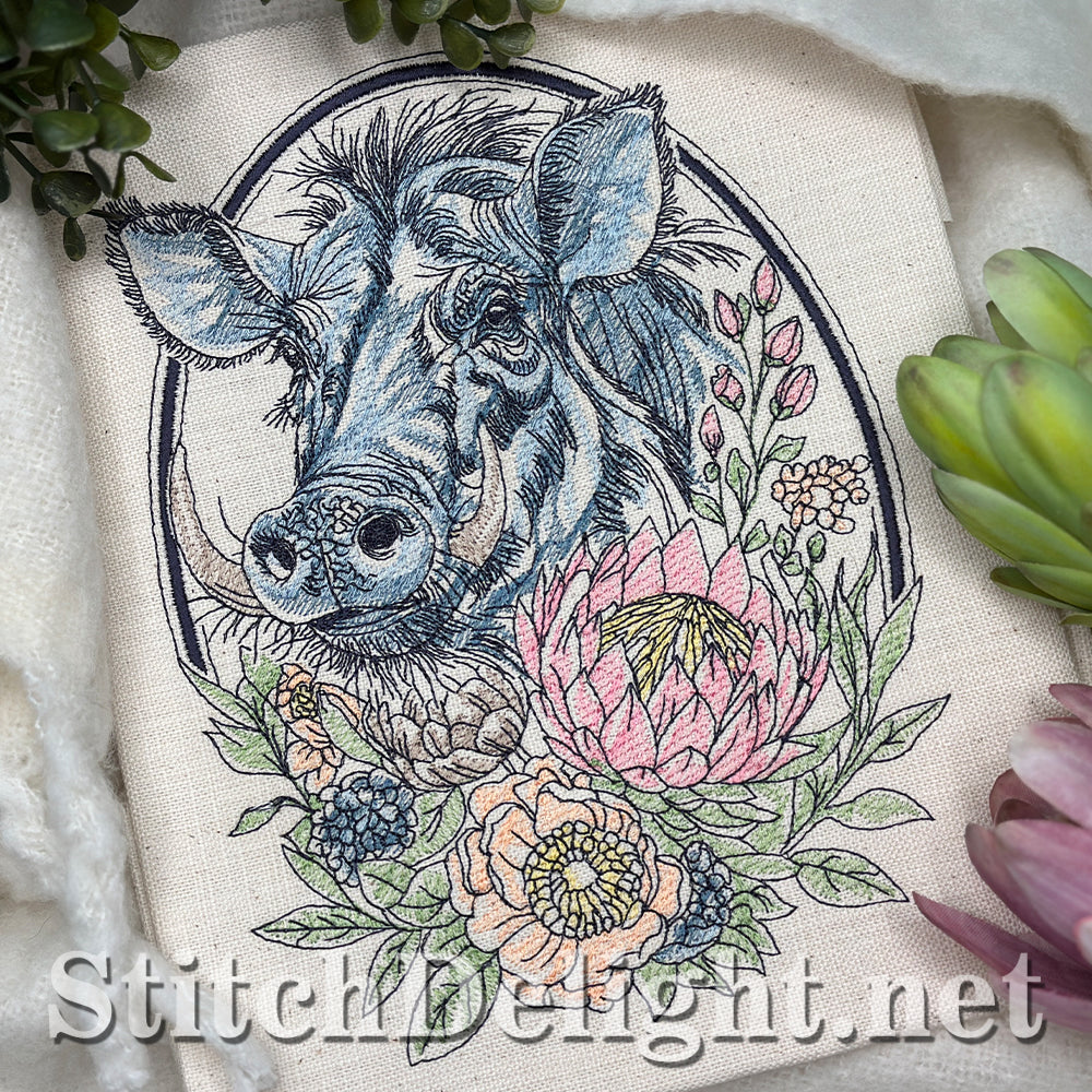 SDS4644 Floral Kingdom Warthog