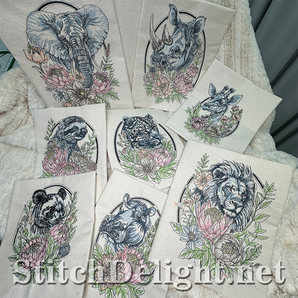 SDS4646 Floral Kingdom Leopard