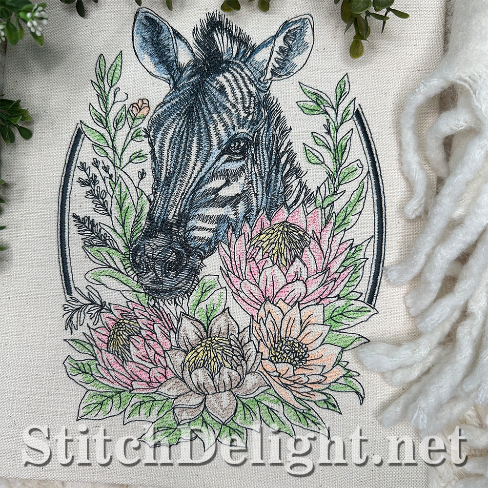 SDS4648 Floral Kingdom Zebra