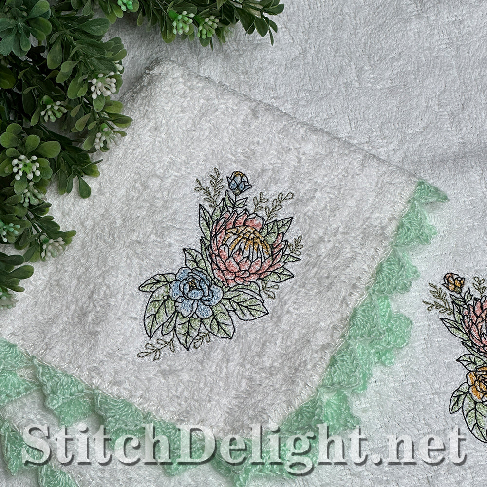 SDS4688 Facecloth Flowers