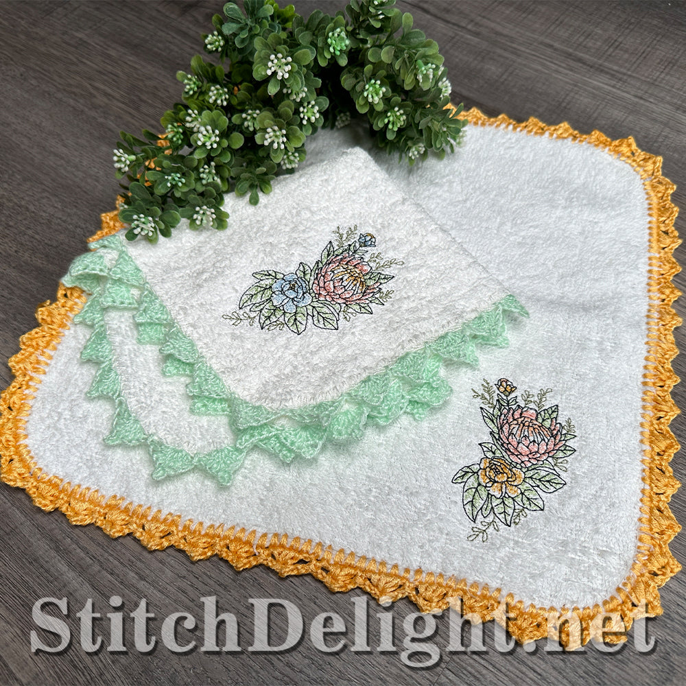 SDS4688 Facecloth Flowers