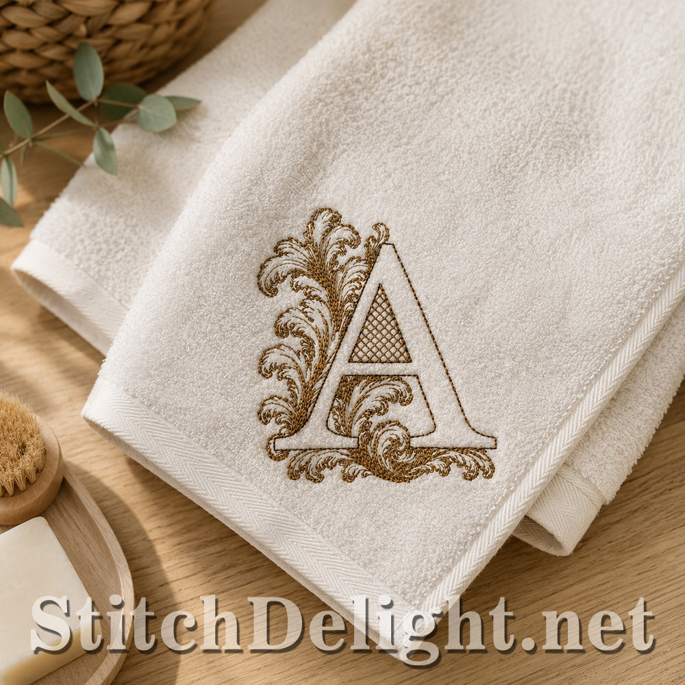 SDS4778 Ornate Acanthus Monogram Font