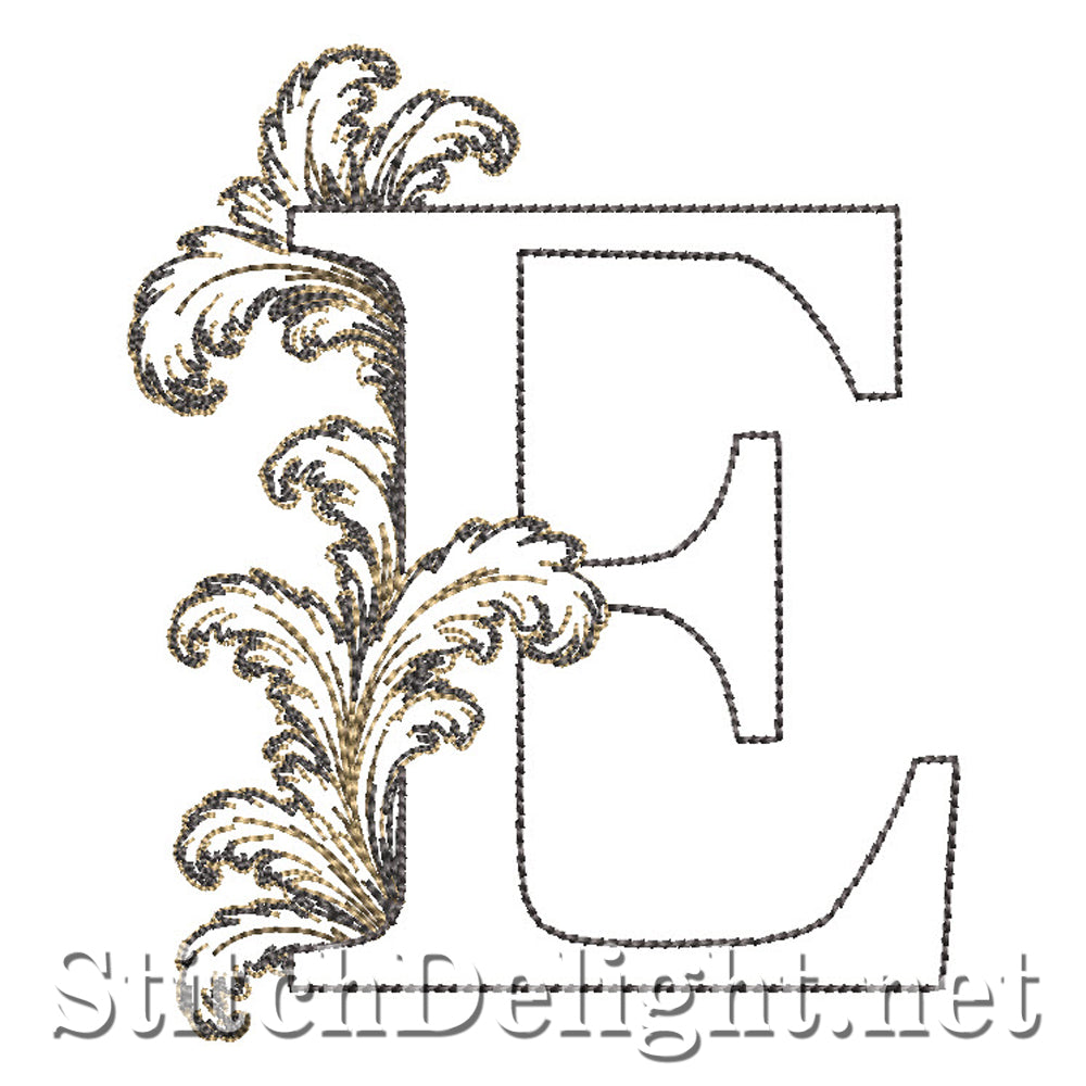 SDS4778 Ornate Acanthus Monogram Font