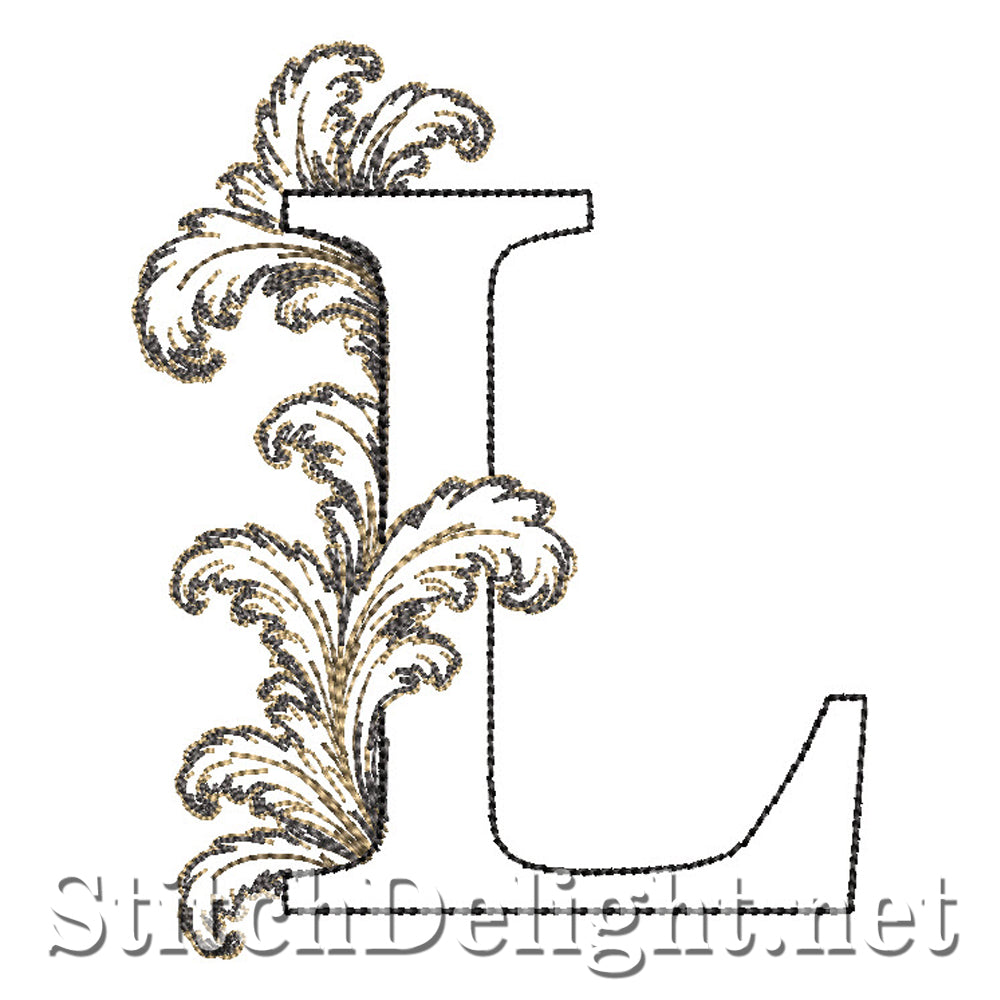 SDS4778 Ornate Acanthus Monogram Font