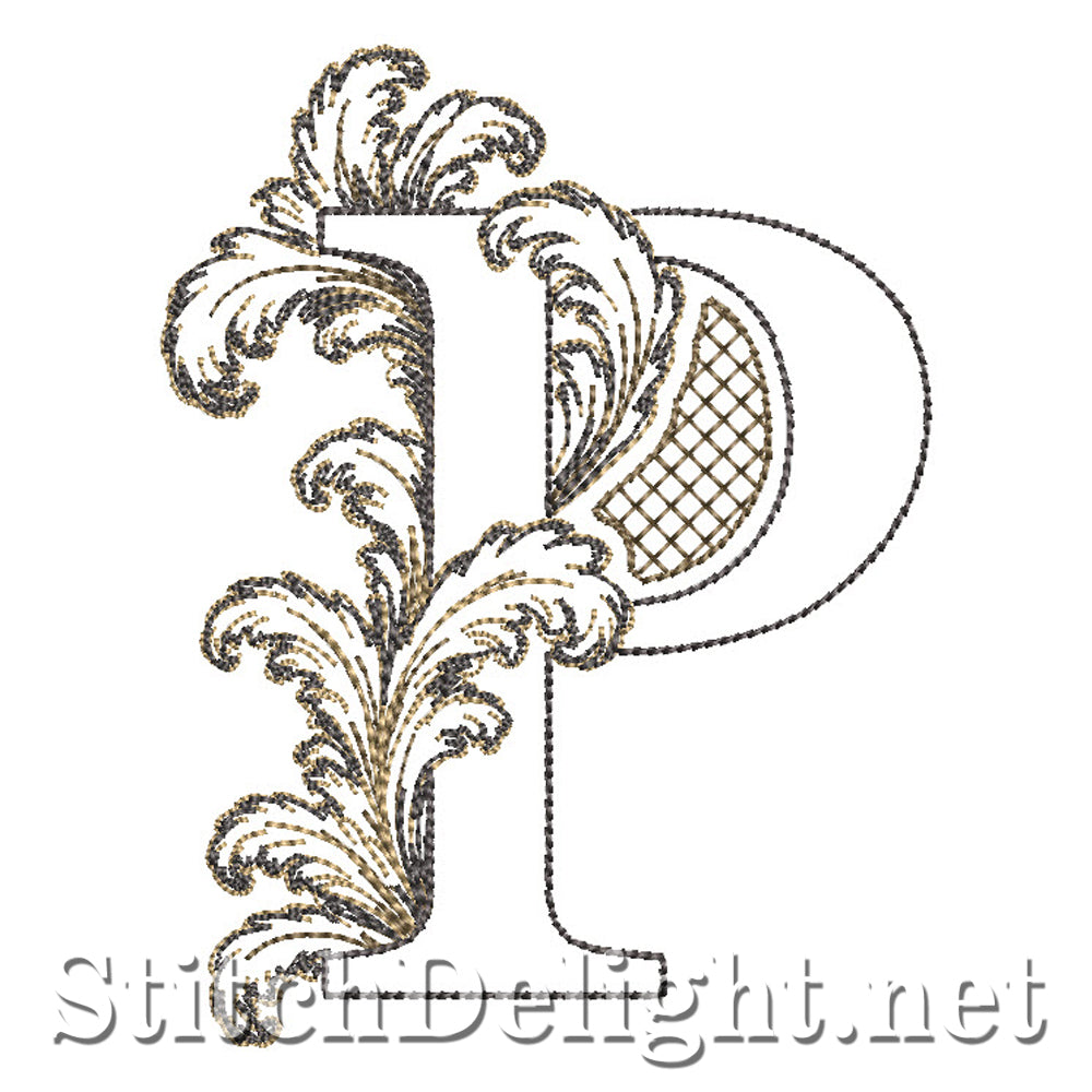 SDS4778 Ornate Acanthus Monogram Font