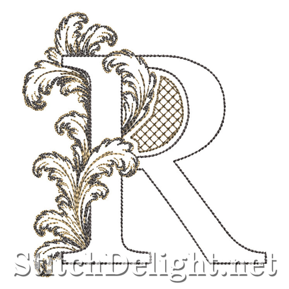 SDS4778 Ornate Acanthus Monogram Font
