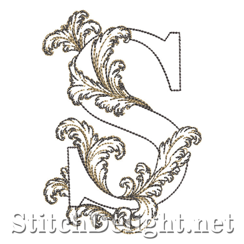 SDS4778 Ornate Acanthus Monogram Font