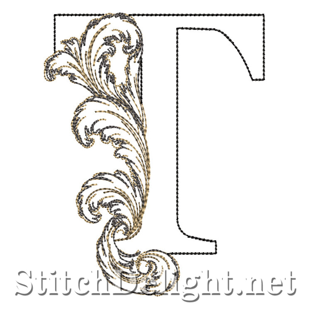 SDS4778 Ornate Acanthus Monogram Font