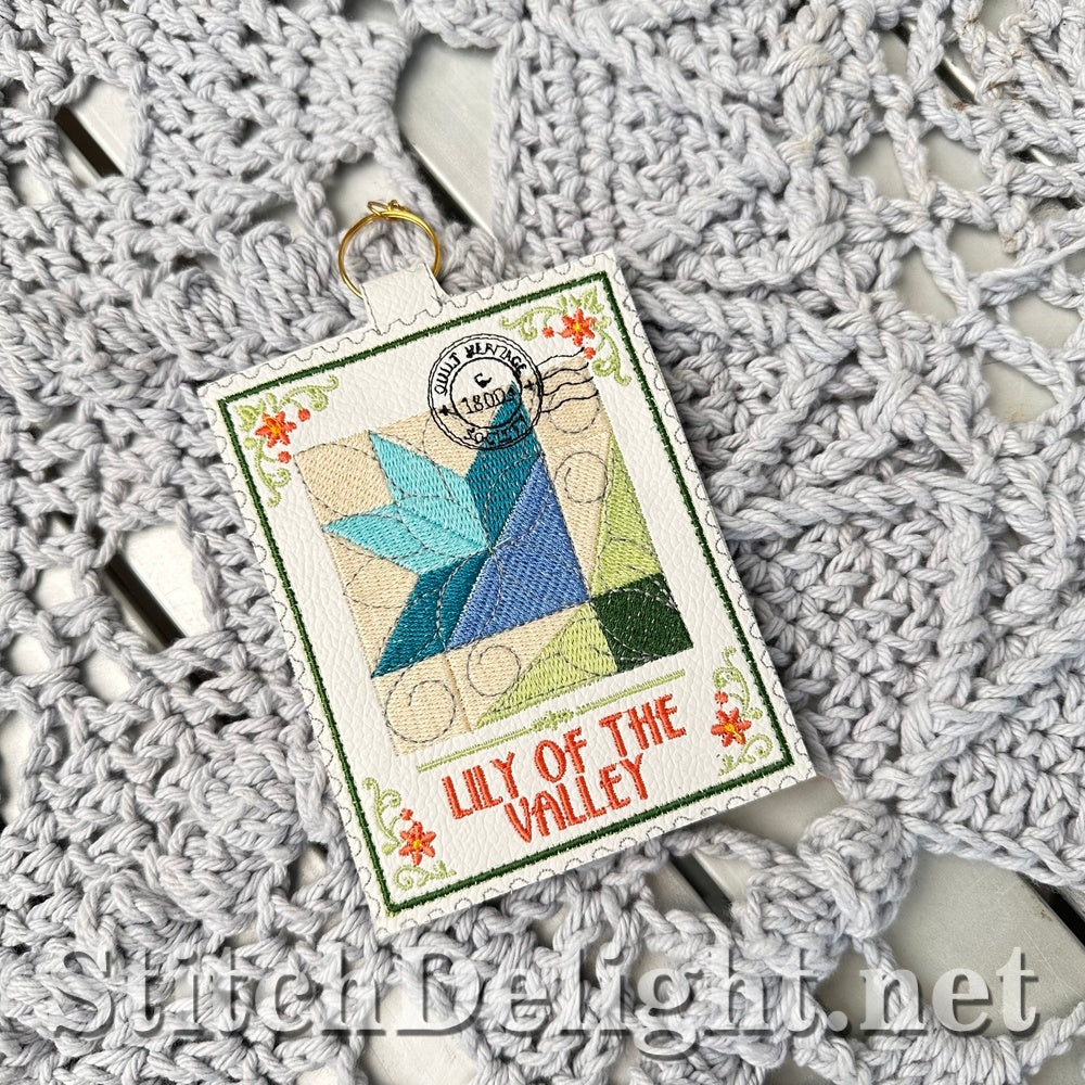 SDS4885 Lily of the Valley Quilt Stamp Vol3 Stamp 9