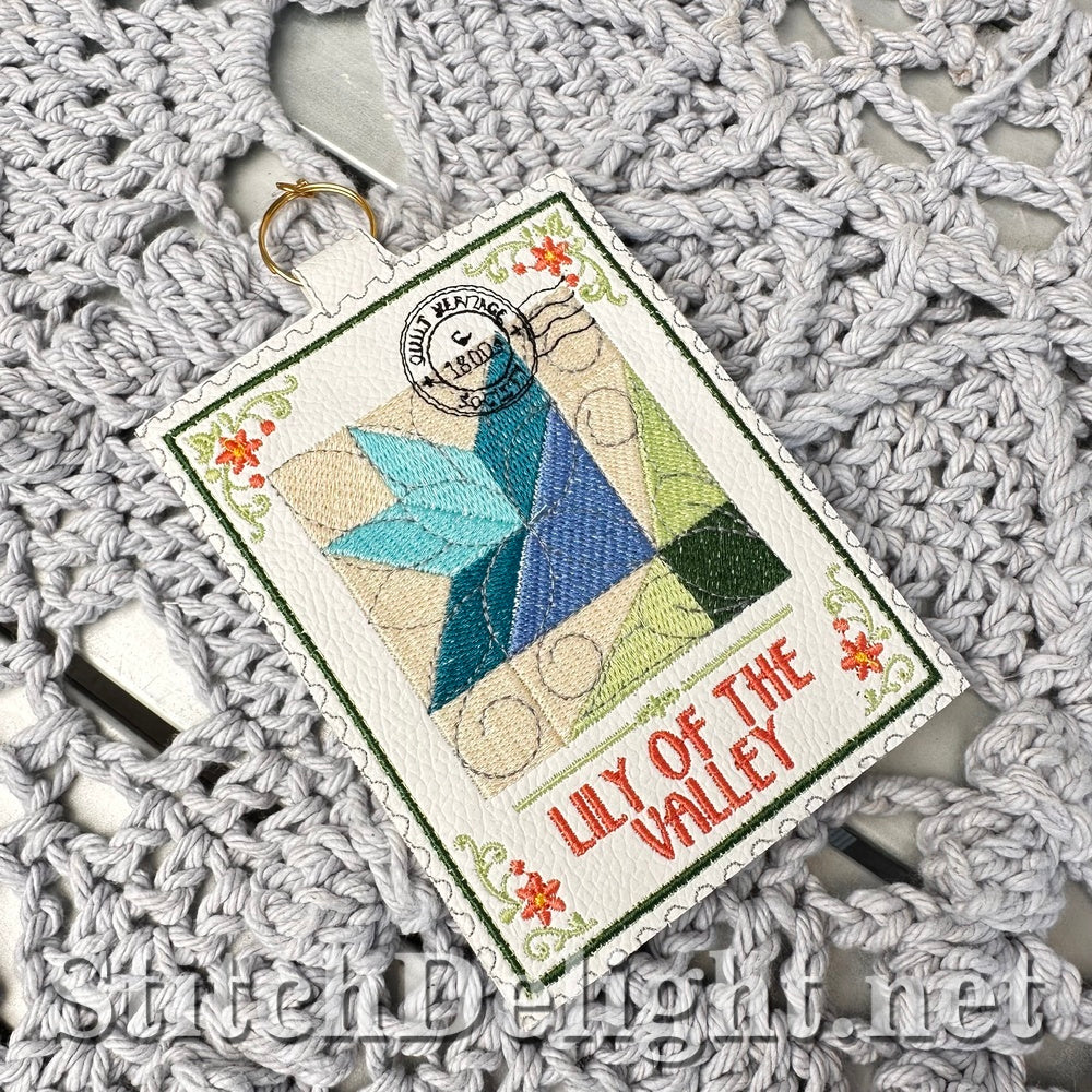 SDS4885 Lily of the Valley Quilt Stamp Vol3 Stamp 9