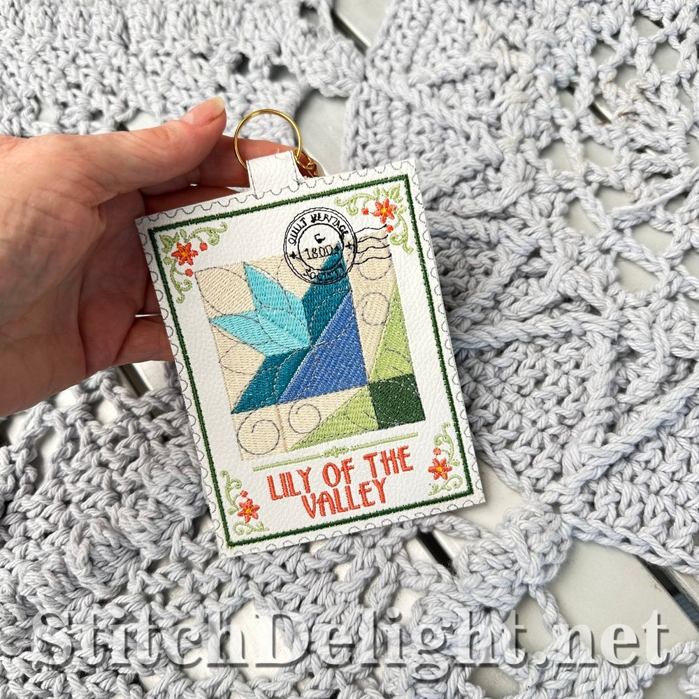 SDS4885 Lily of the Valley Quilt Stamp Vol3 Stamp 9
