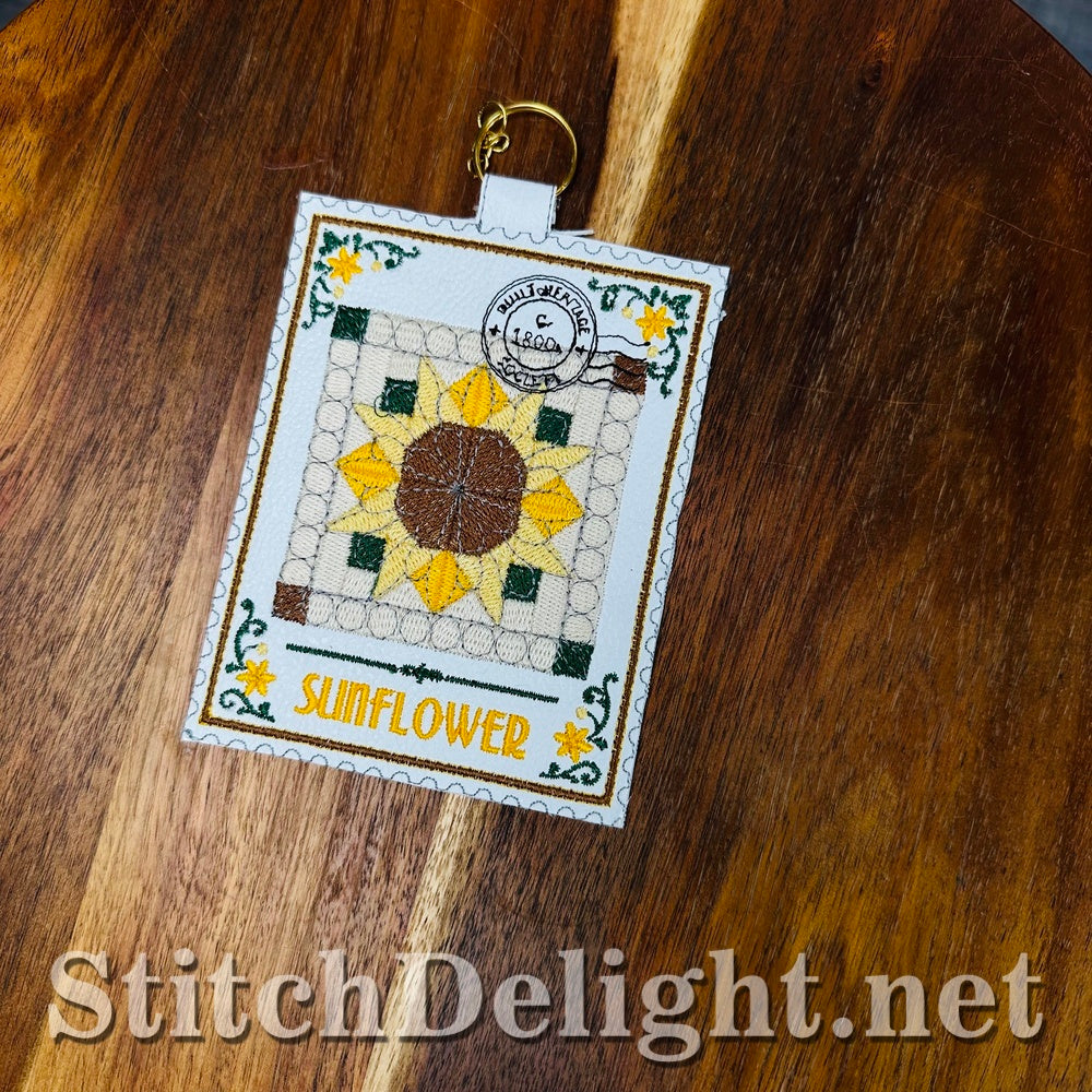 SDS4887 Sunflower Quilt Stamp Vol3 Stamp 11