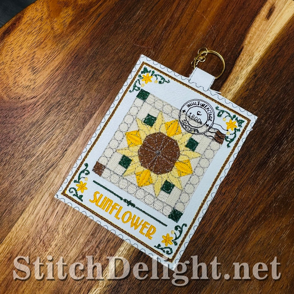 SDS4887 Sunflower Quilt Stamp Vol3 Stamp 11
