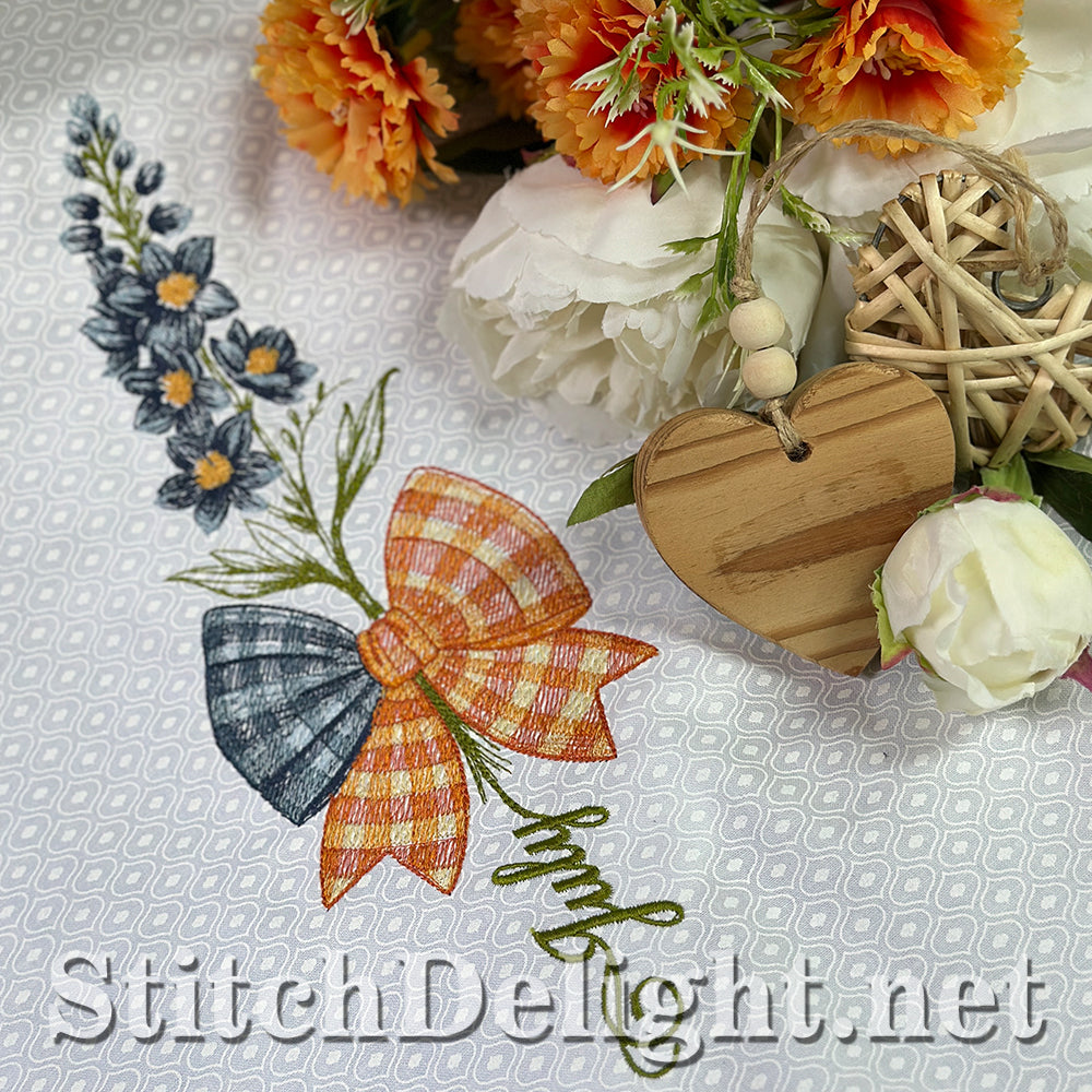 SDS4485 Gingham July Flower