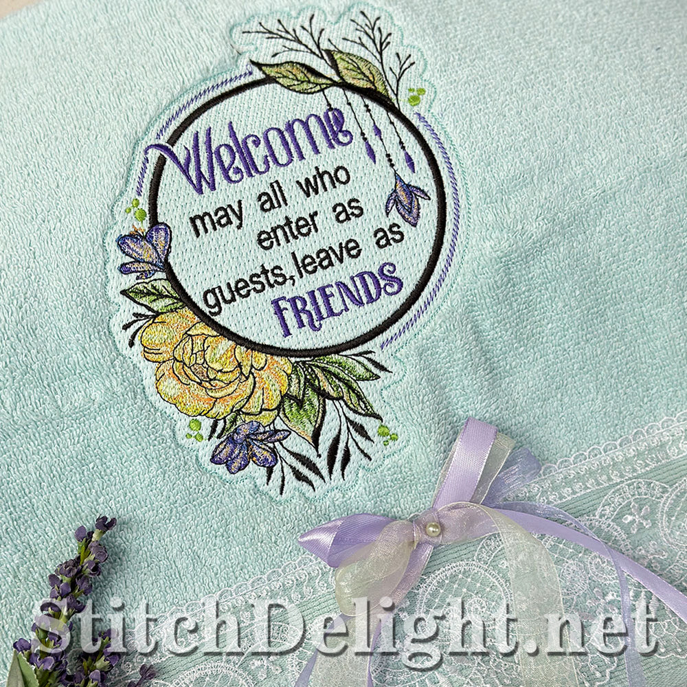 SDS4263 Welcome Friends Quote