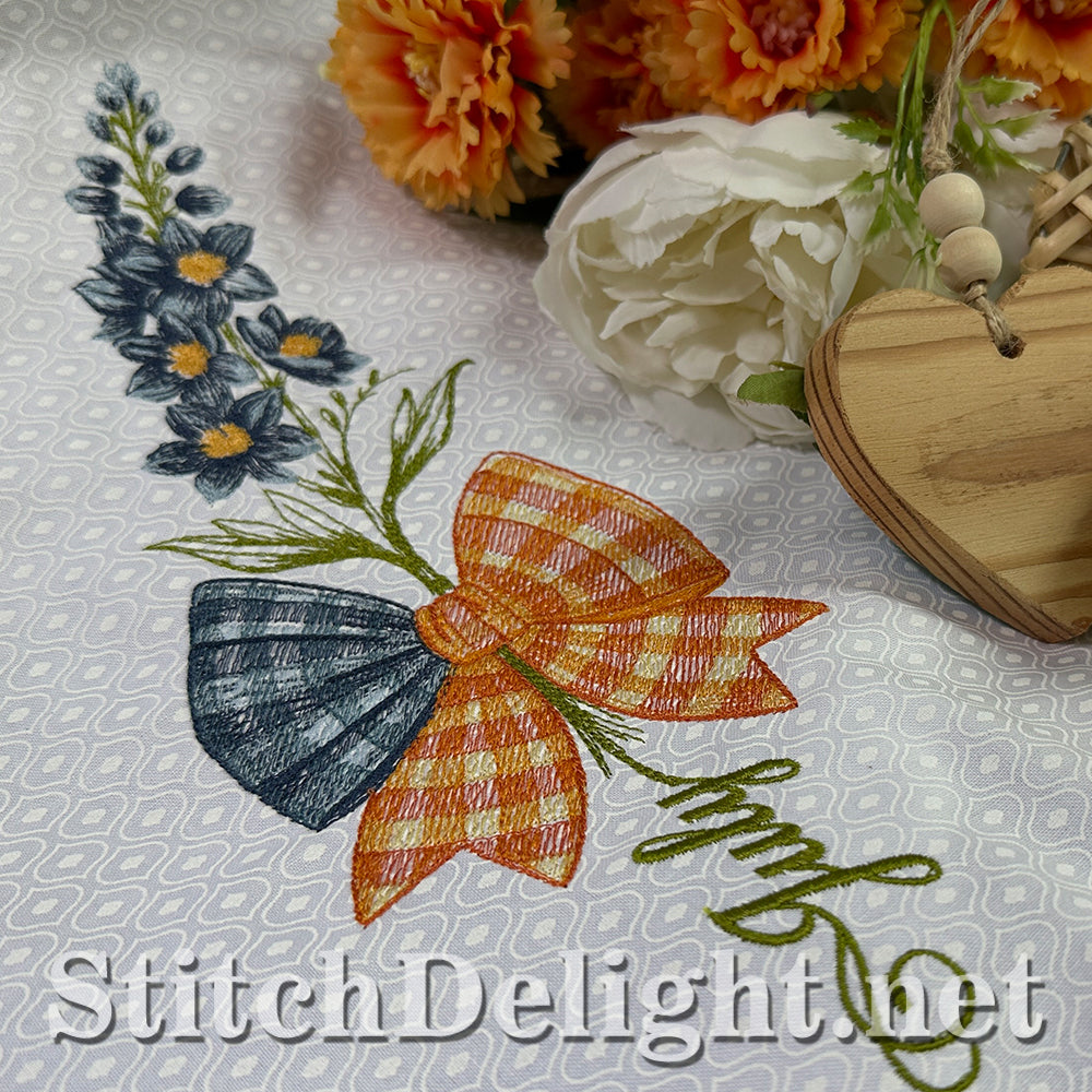 SDS4485 Gingham July Flower