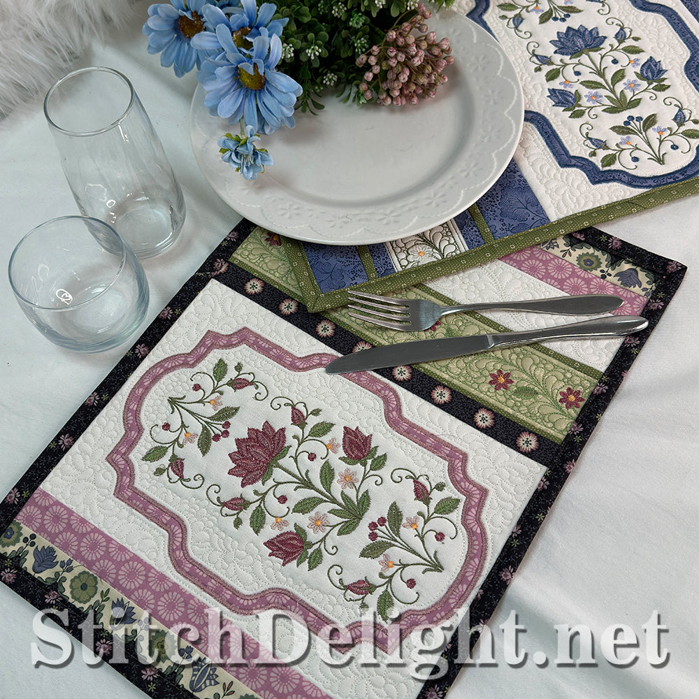 SDS4820 Lotus Flower Placemats