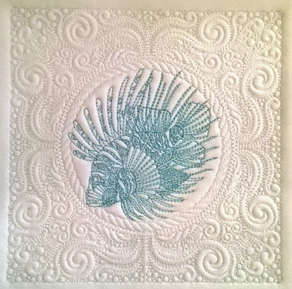 Made by: Kay – Ocean Lion Fish machine embroidery