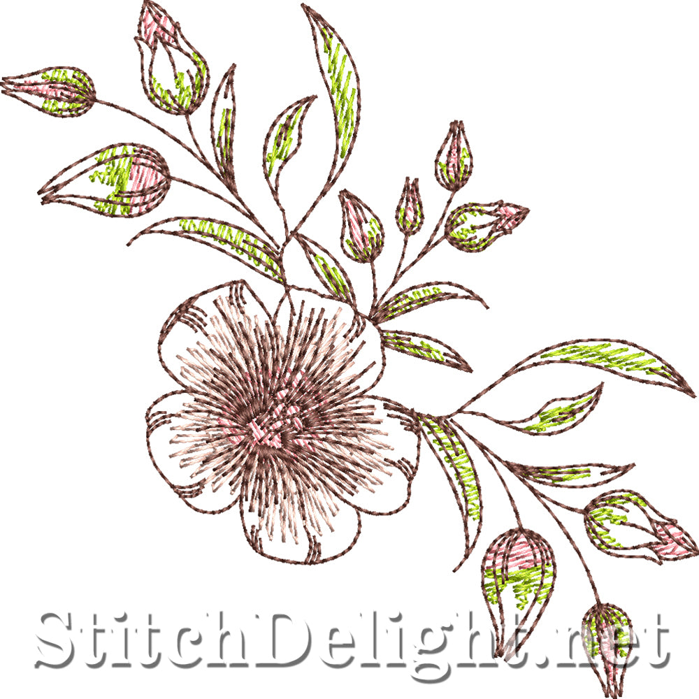 SDS4250 Retro Flowers