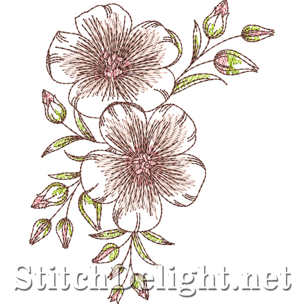 SDS4250 Retro Flowers