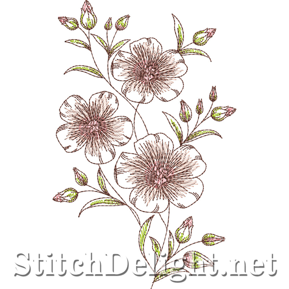 SDS4250 Retro Flowers