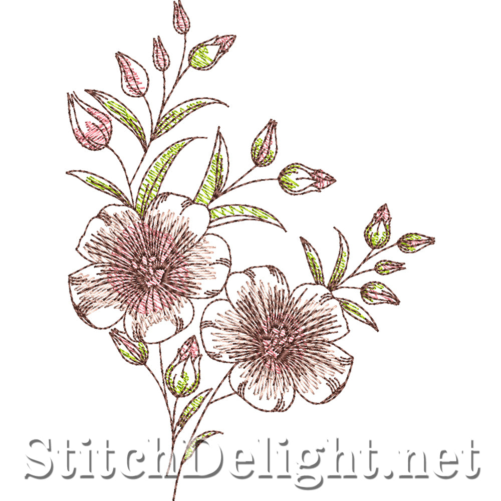 SDS4250 Retro Flowers