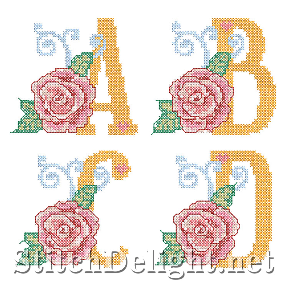 SDS4287 Rose Cross Stitch