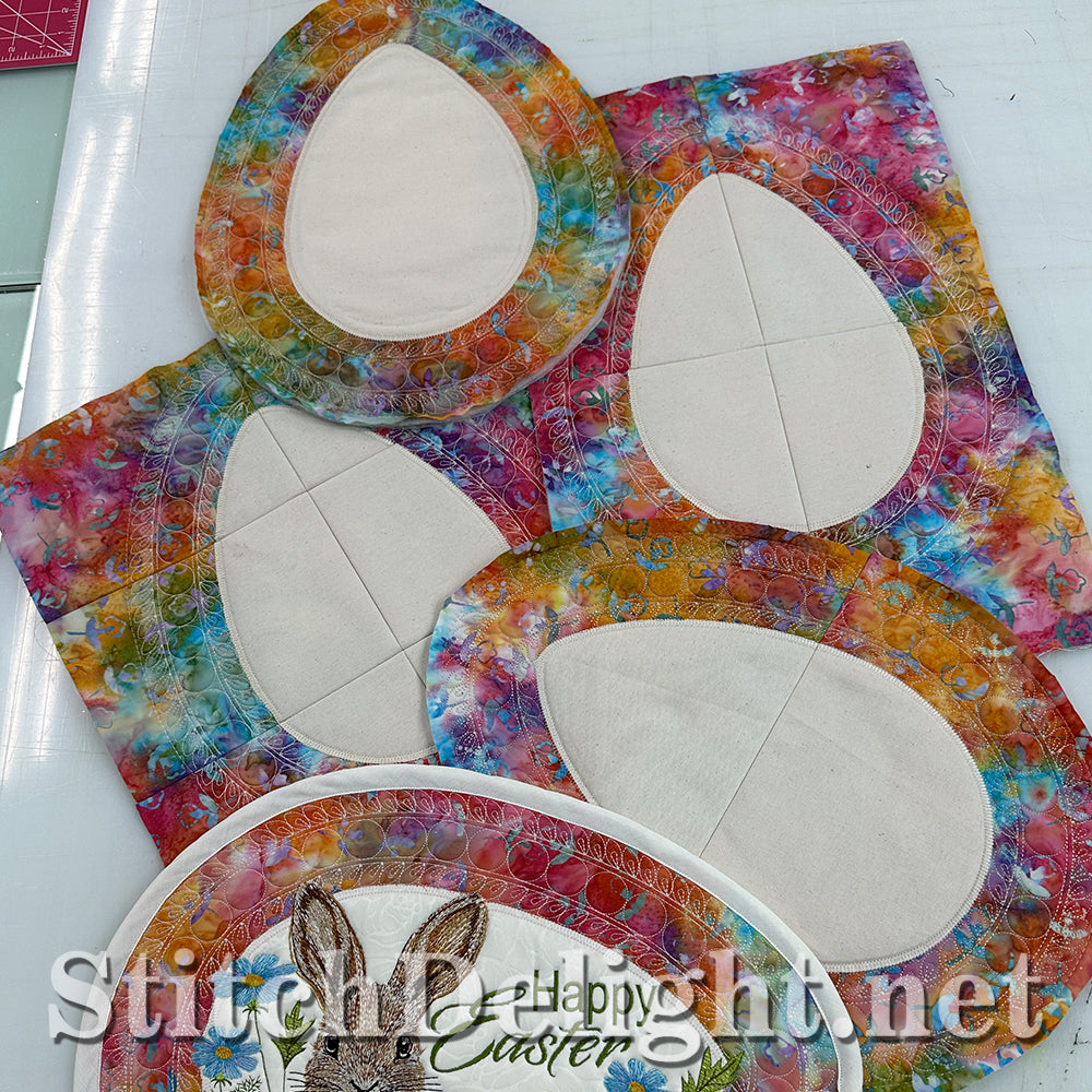 SDS4470 Go Custom Easter Egg Placemat 8x12 Hoop