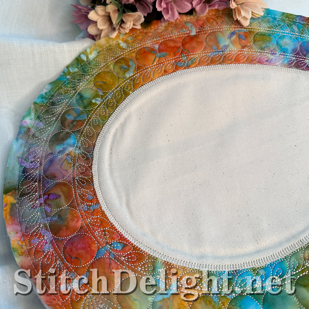 SDS4470 Go Custom Easter Egg Placemat 16x12 Hoop