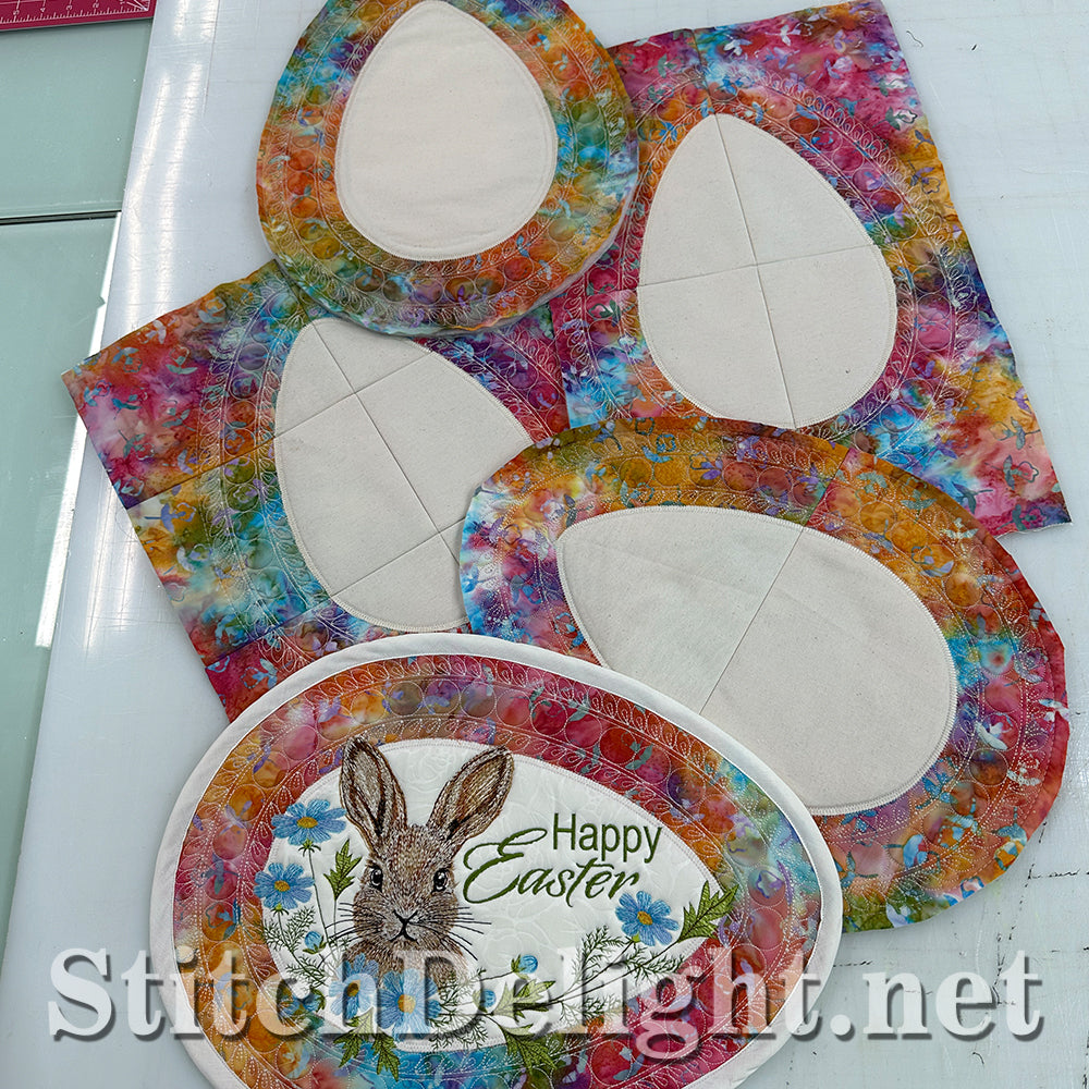SDS4470 Go Custom Easter Egg Placemat 8x12 Hoop