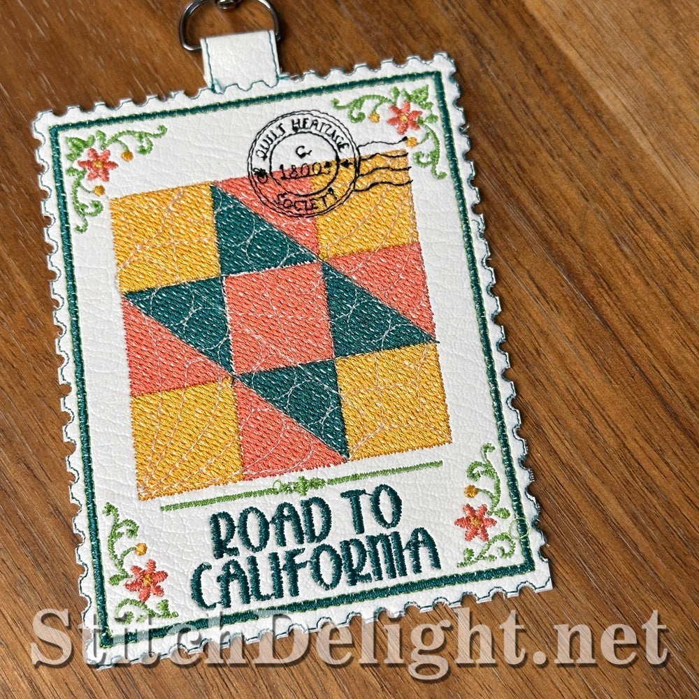 SDS4854 Road to California Quilt Stamp