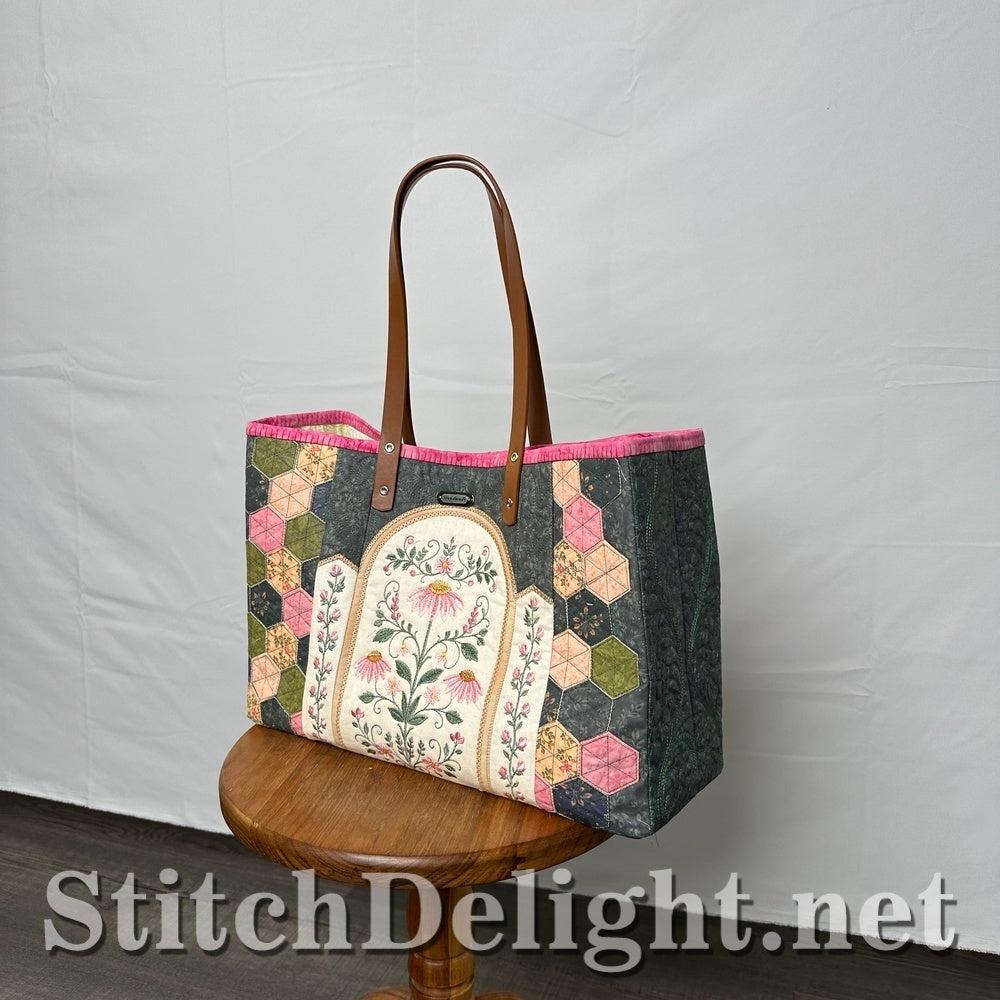 SDS4859 Spring Tote Bag with ITH Hexies