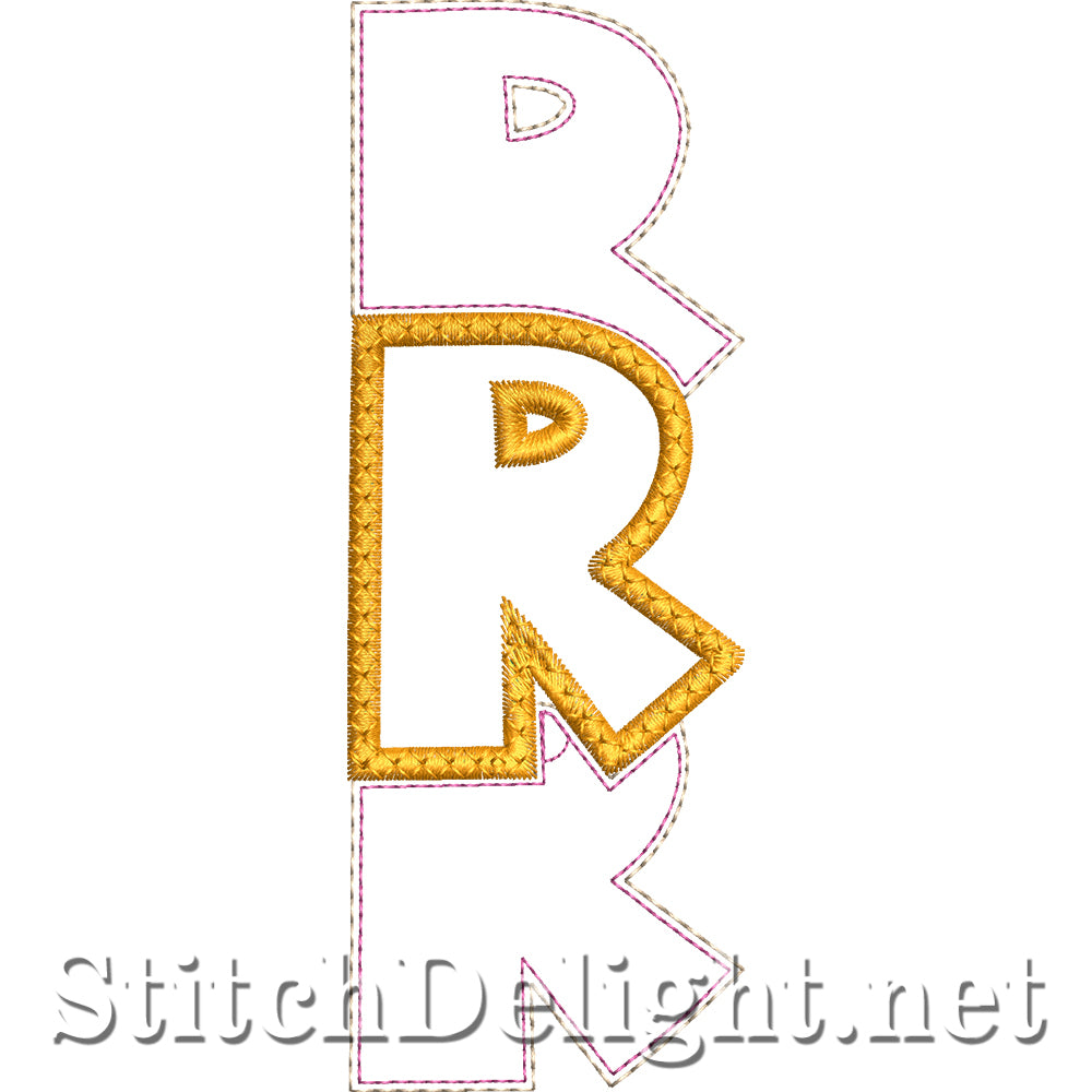 SDS4890 Stacked Embossed Font