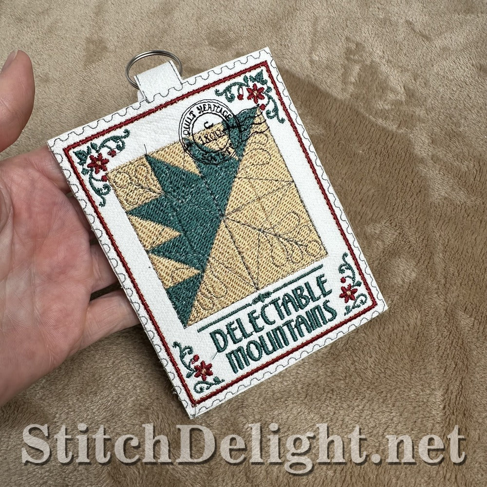 Delectable Mountains quilt stamp embroidery design