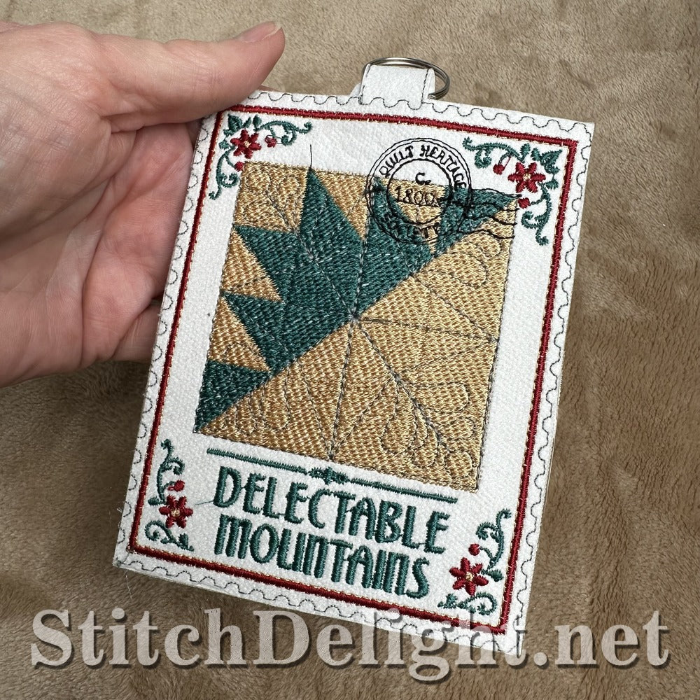 Delectable Mountains quilt stamp embroidery design