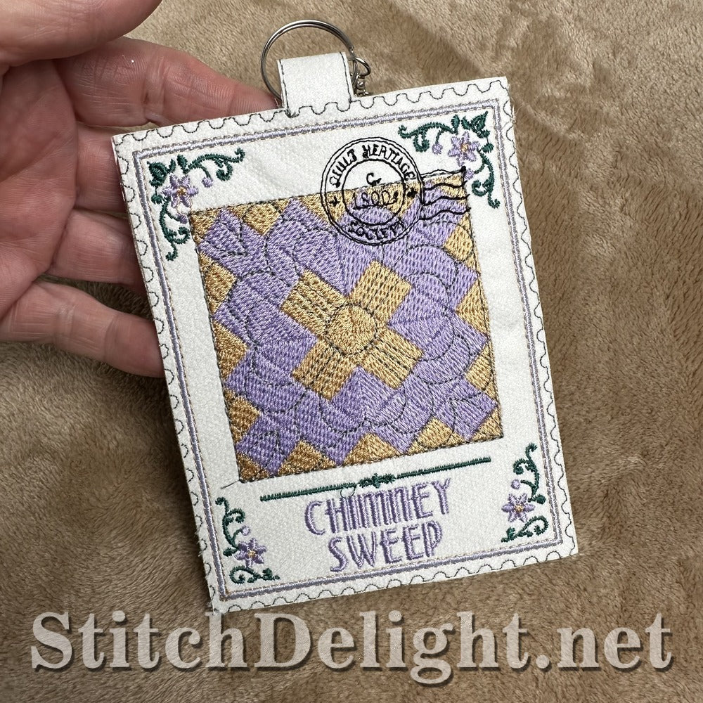 Chimney Sweep quilt stamp embroidery design